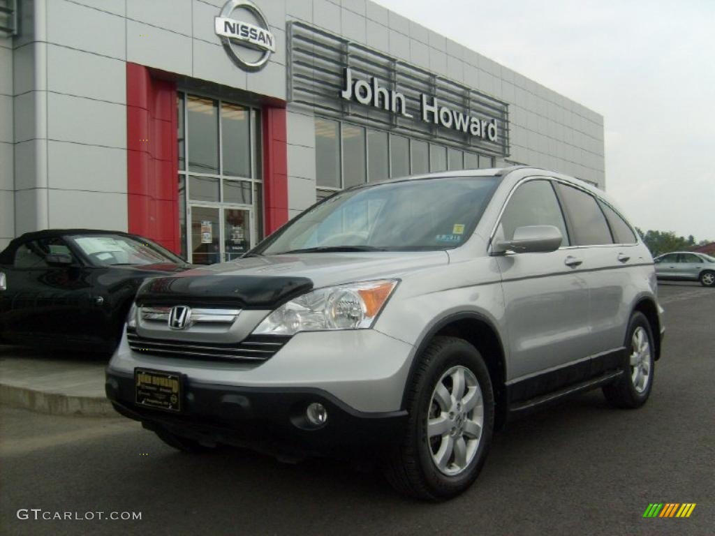 2009 CR-V EX-L 4WD - Alabaster Silver Metallic / Black photo #1