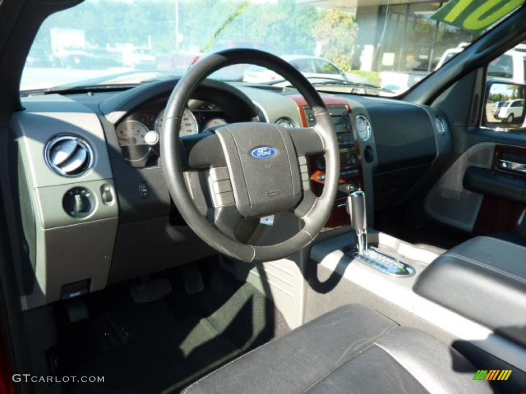 2007 F150 Lariat SuperCab 4x4 - Redfire Metallic / Black photo #11