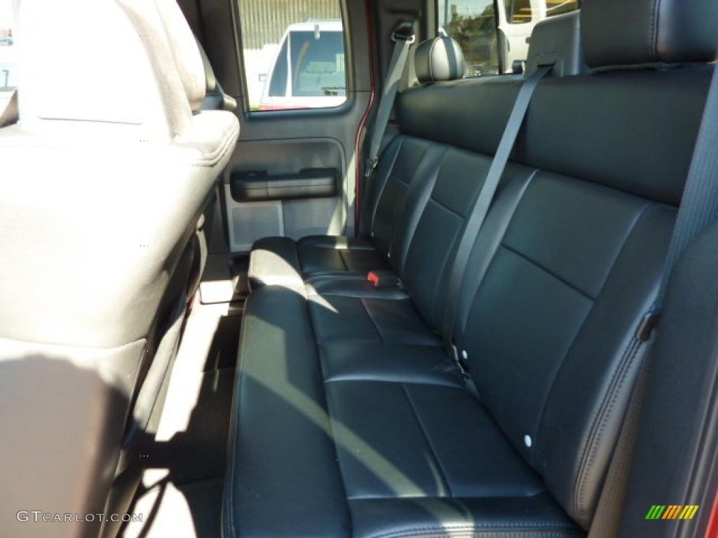 2007 F150 Lariat SuperCab 4x4 - Redfire Metallic / Black photo #13