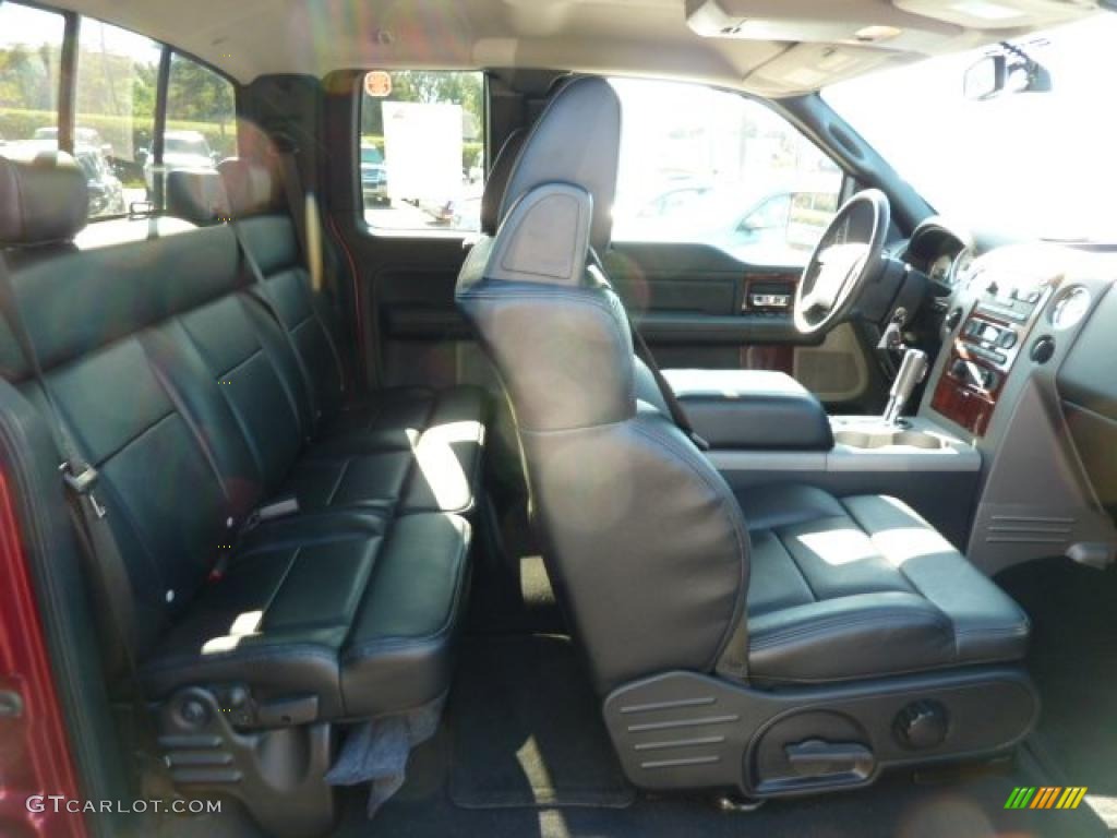 2007 F150 Lariat SuperCab 4x4 - Redfire Metallic / Black photo #16