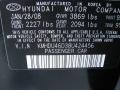 Black Pearl - Elantra GLS Sedan Photo No. 15