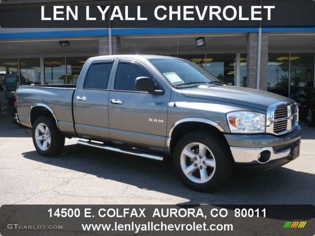 2008 Ram 1500 ST Quad Cab 4x4 - Mineral Gray Metallic / Medium Slate Gray photo #1