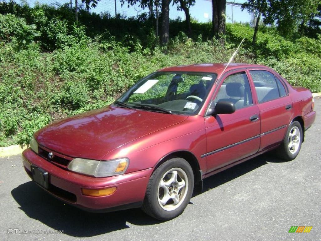 1996 Corolla 1.6 - Sunfire Red Pearl / Gray photo #1