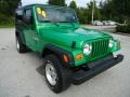 2004 Electric Lime Green Pearl Jeep Wrangler Sport 4x4  photo #12