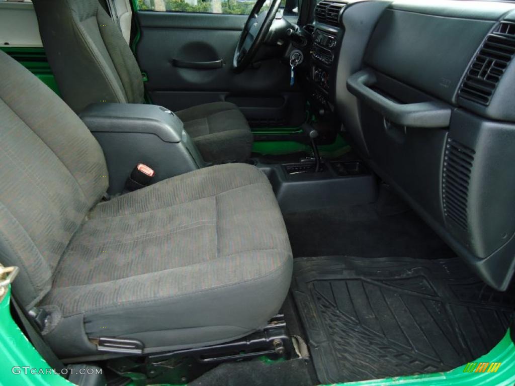 2004 Wrangler Sport 4x4 - Electric Lime Green Pearl / Dark Slate Gray photo #14