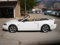 2001 Oxford White Ford Mustang GT Convertible  photo #1
