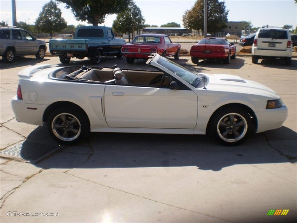 2001 Mustang GT Convertible - Oxford White / Medium Parchment photo #4