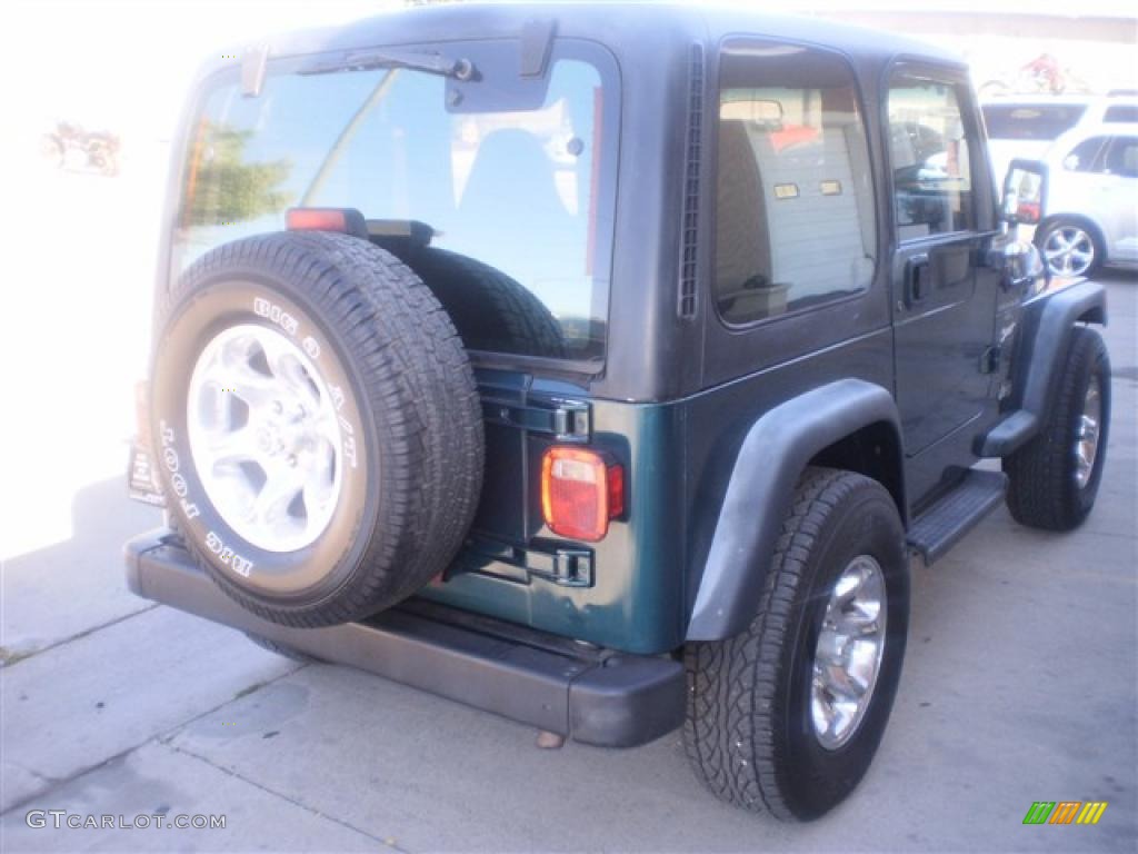 1997 Wrangler Sport 4x4 - Emerald Green Pearl / Gray photo #6