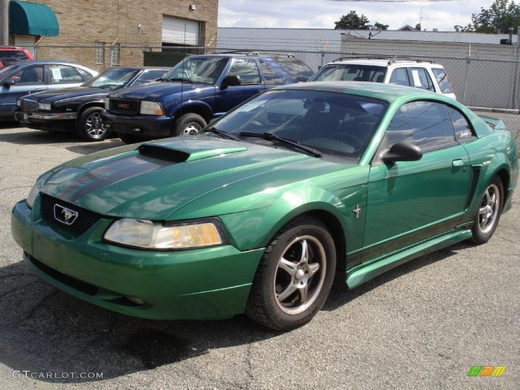 Electric Green Metallic Ford Mustang