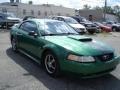2000 Electric Green Metallic Ford Mustang V6 Coupe  photo #2