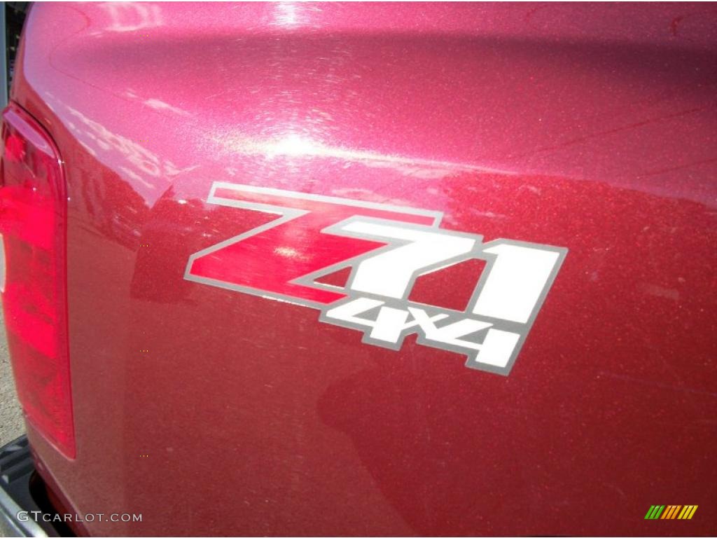2008 Silverado 1500 LT Extended Cab 4x4 - Deep Ruby Metallic / Light Titanium/Ebony Accents photo #5