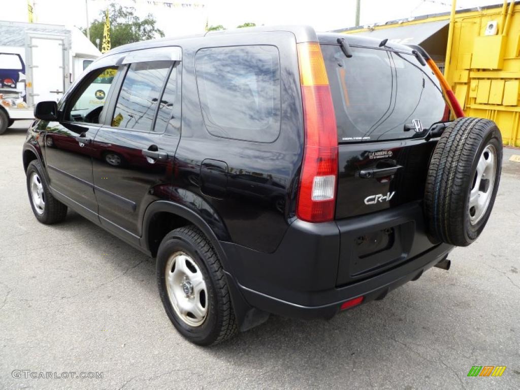 2003 CR-V LX 4WD - Nighthawk Black Pearl / Black photo #4