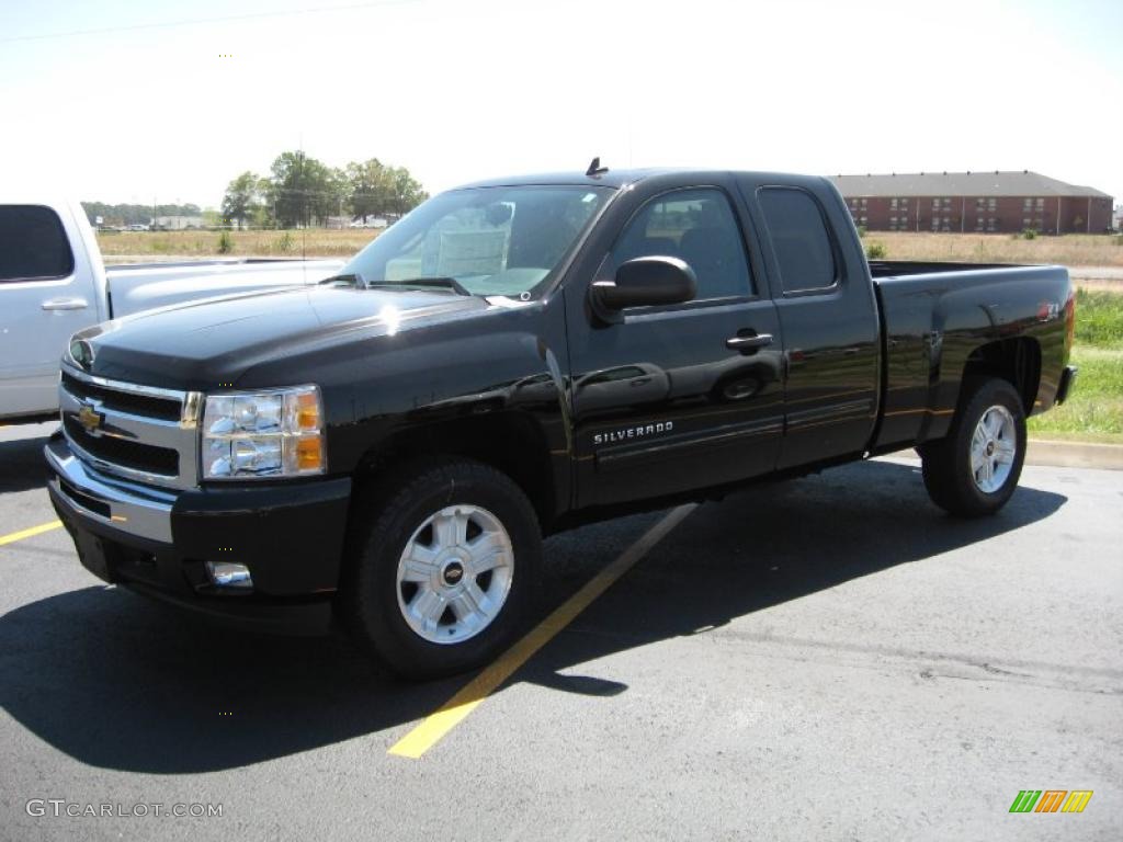 2010 Silverado 1500 LT Extended Cab 4x4 - Black / Ebony photo #1