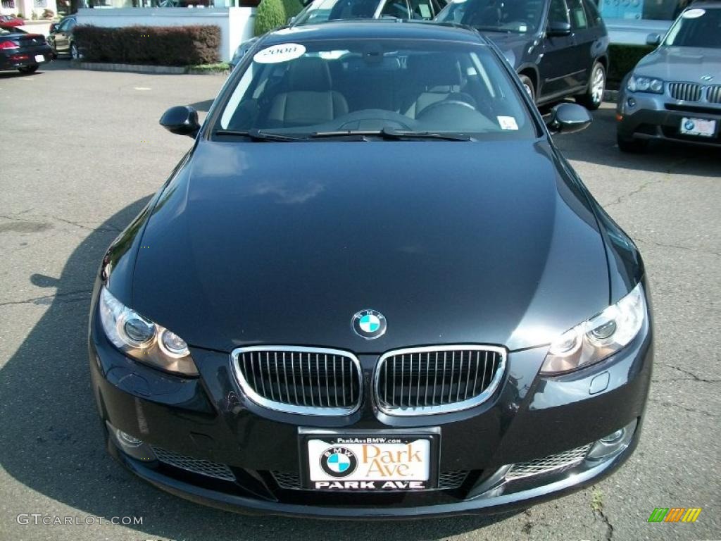 2008 3 Series 335xi Coupe - Jet Black / Black photo #2