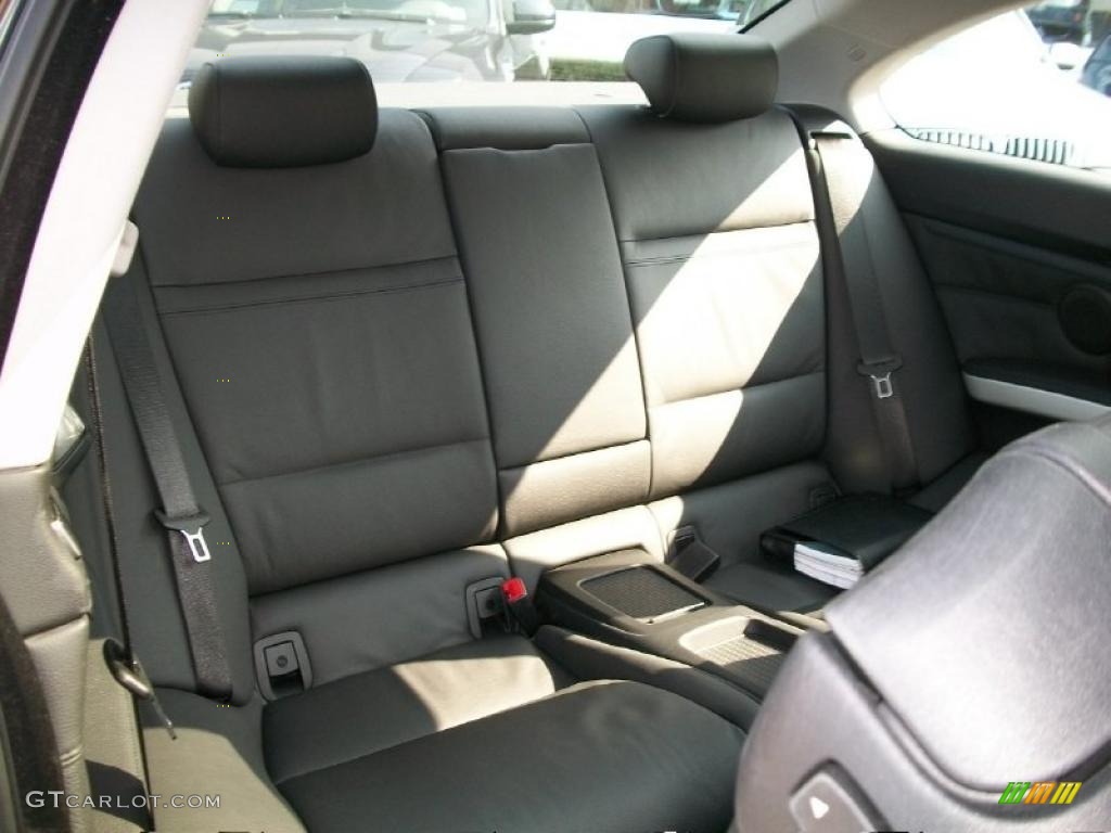 2008 3 Series 335xi Coupe - Jet Black / Black photo #24