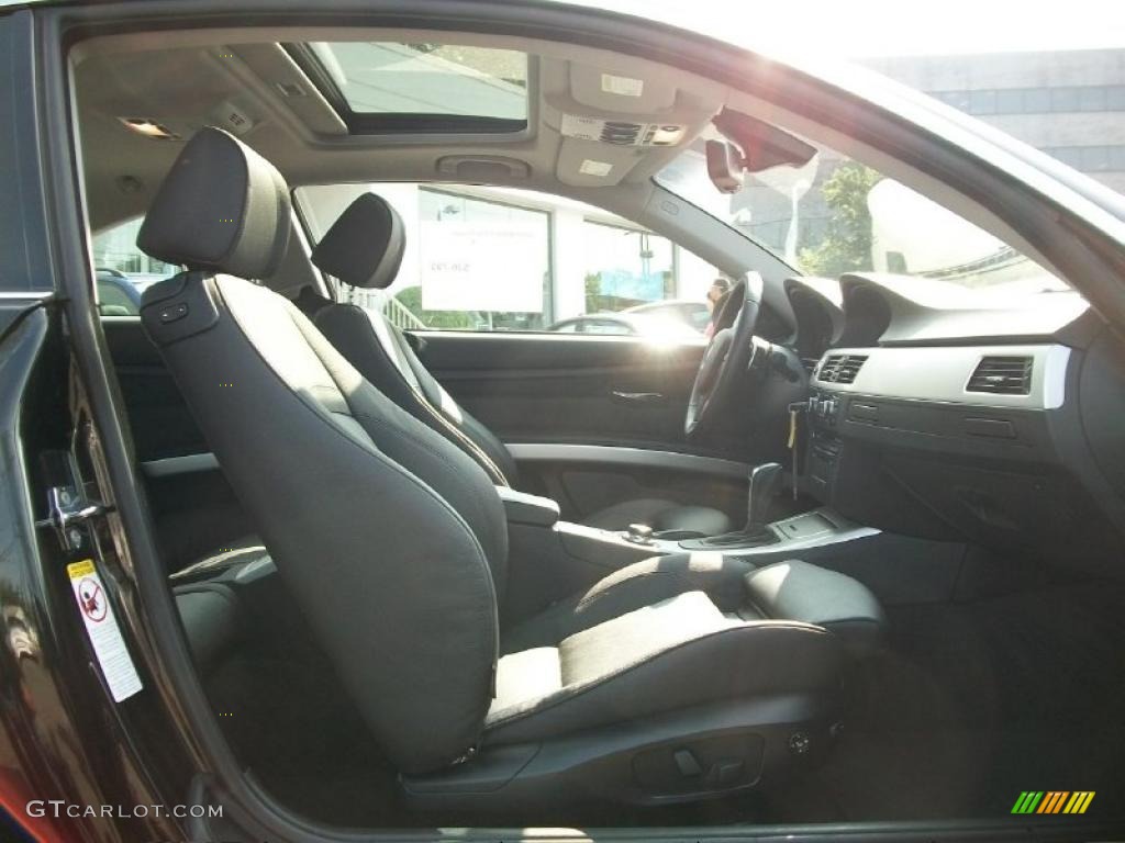 2008 3 Series 335xi Coupe - Jet Black / Black photo #26
