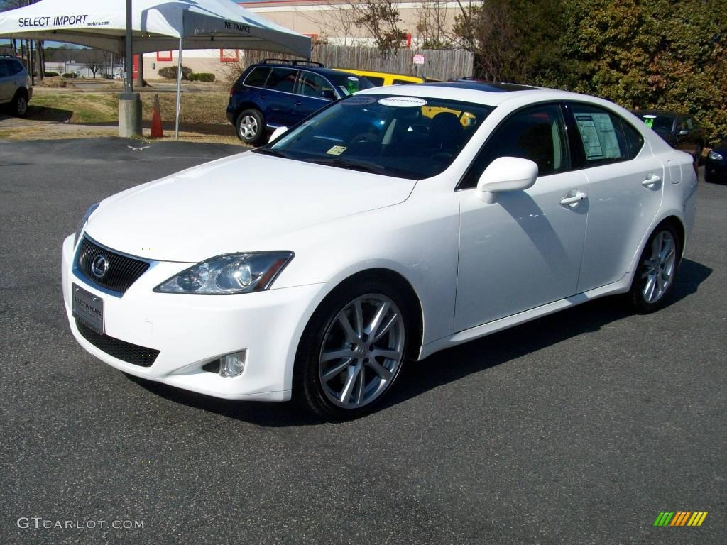 2006 IS 350 - Crystal White / Black photo #3