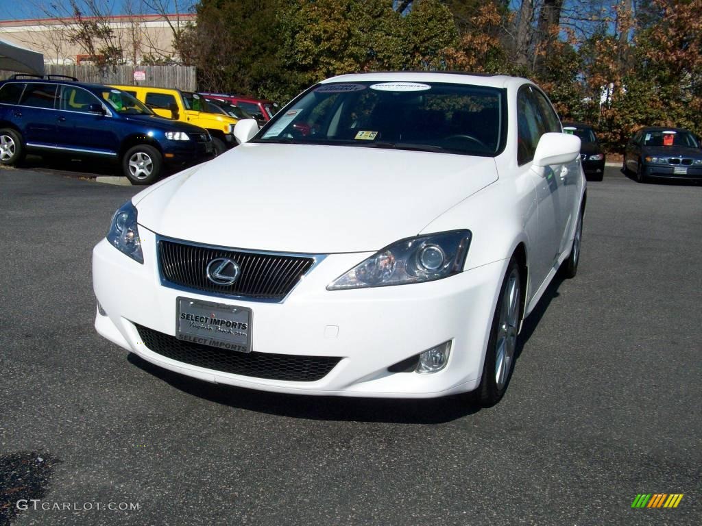 2006 IS 350 - Crystal White / Black photo #4