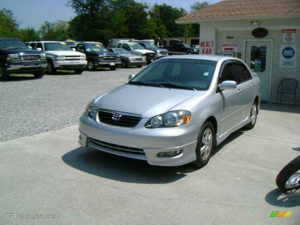 2005 Corolla S - Silver Streak Mica / Black photo #3