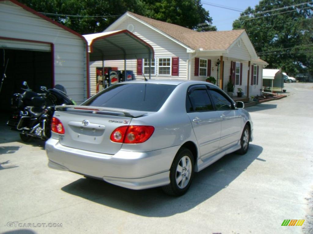 2005 Corolla S - Silver Streak Mica / Black photo #15