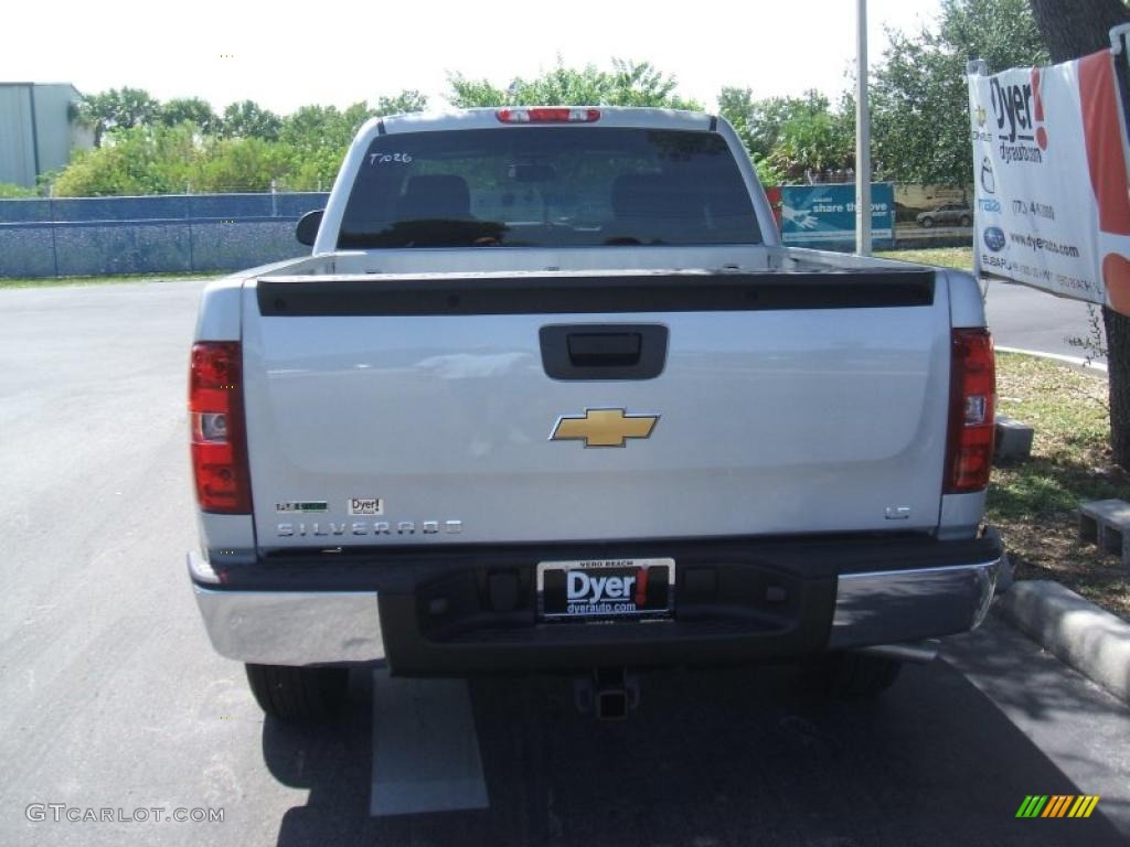 2011 Silverado 1500 LS Extended Cab - Sheer Silver Metallic / Dark Titanium photo #5