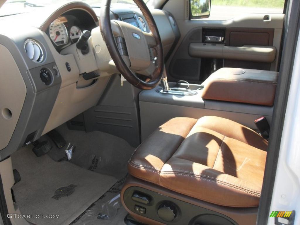 2006 F150 King Ranch SuperCrew 4x4 - Oxford White / Castano Brown Leather photo #8