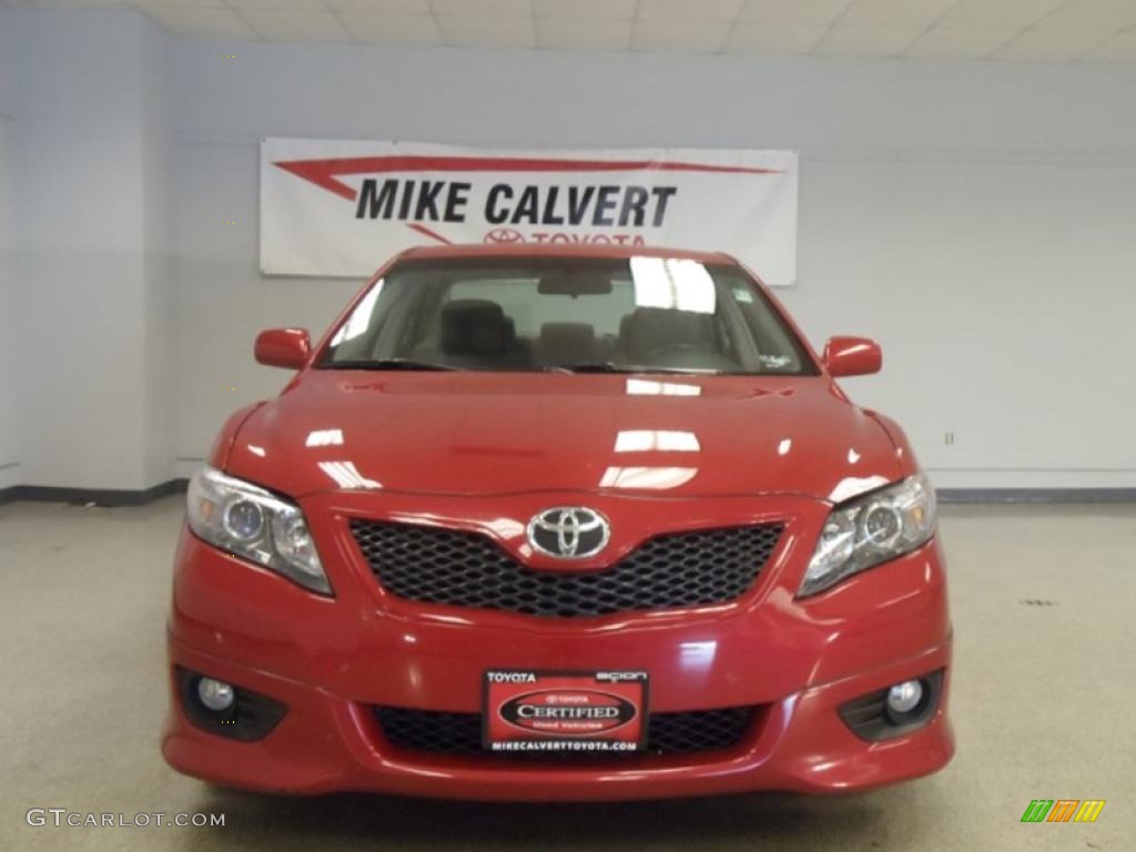 2010 Camry SE - Barcelona Red Metallic / Dark Charcoal photo #2