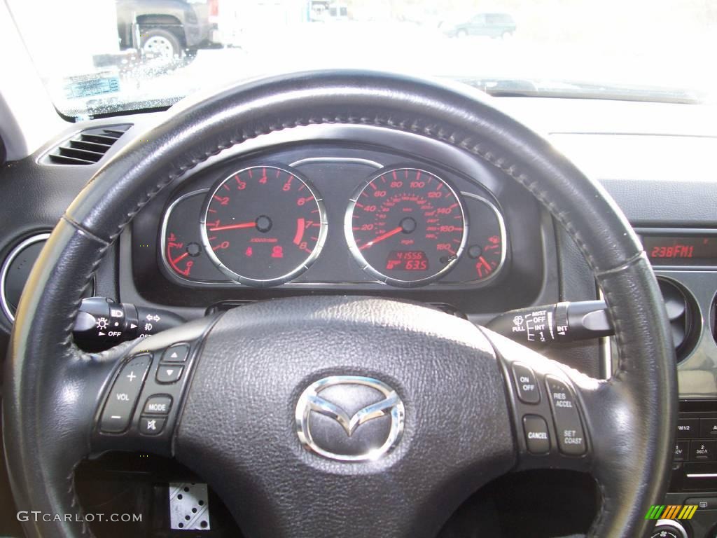 2006 MAZDA6 MAZDASPEED6 Sport - Whitewater Pearl Mica / Black/White photo #6