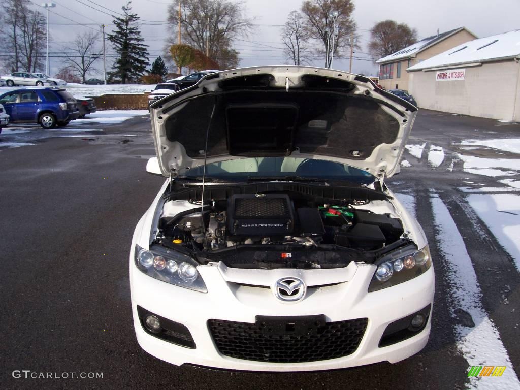 2006 MAZDA6 MAZDASPEED6 Sport - Whitewater Pearl Mica / Black/White photo #33