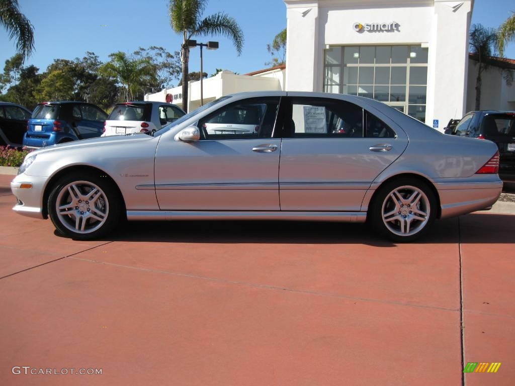 2004 S 55 AMG Sedan - Brilliant Silver Metallic / Black photo #3
