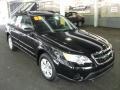 2008 Obsidian Black Pearl Subaru Outback 2.5i Wagon  photo #3