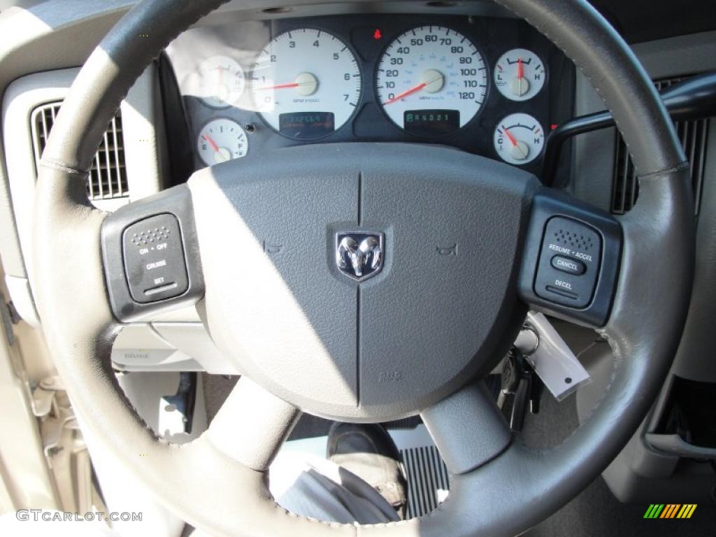 2005 Ram 1500 SLT Quad Cab - Light Almond Pearl / Taupe photo #39