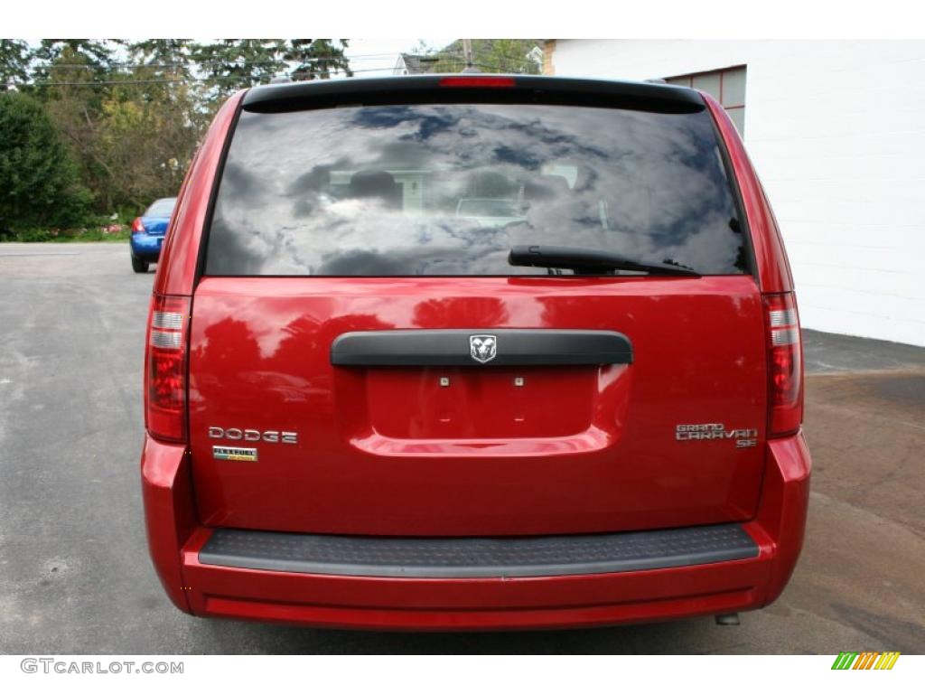2009 Grand Caravan SE - Inferno Red Crystal Pearl / Medium Slate Gray/Light Shale photo #9
