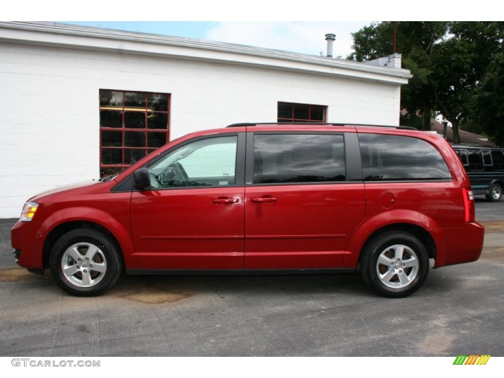2009 Grand Caravan SE - Inferno Red Crystal Pearl / Medium Slate Gray/Light Shale photo #13