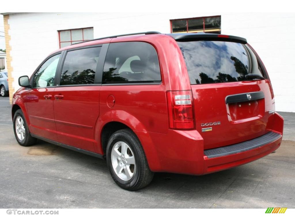 2009 Grand Caravan SE - Inferno Red Crystal Pearl / Medium Slate Gray/Light Shale photo #16