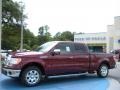 2010 Royal Red Metallic Ford F150 Lariat SuperCrew  photo #1