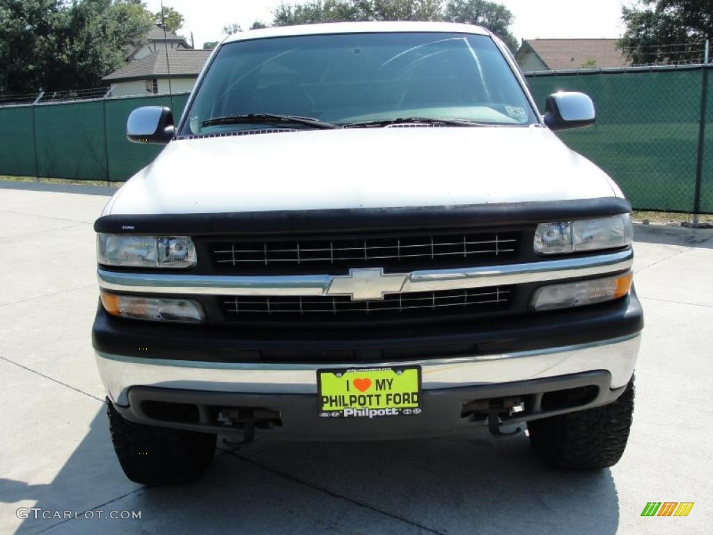 2000 Silverado 1500 LS Extended Cab 4x4 - Summit White / Medium Gray photo #8