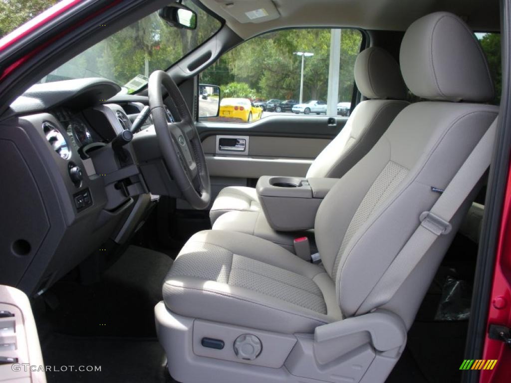 2010 F150 XLT SuperCrew 4x4 - Red Candy Metallic / Medium Stone photo #5