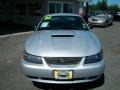 2002 Satin Silver Metallic Ford Mustang GT Coupe  photo #2