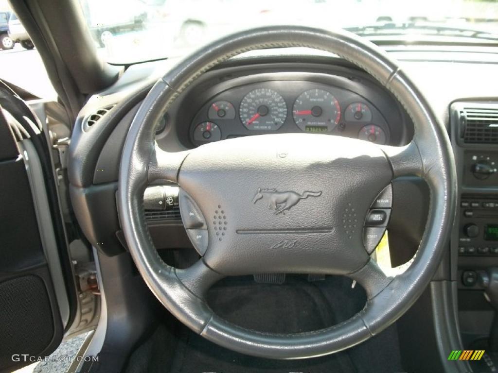 2002 Mustang GT Coupe - Satin Silver Metallic / Dark Charcoal photo #11