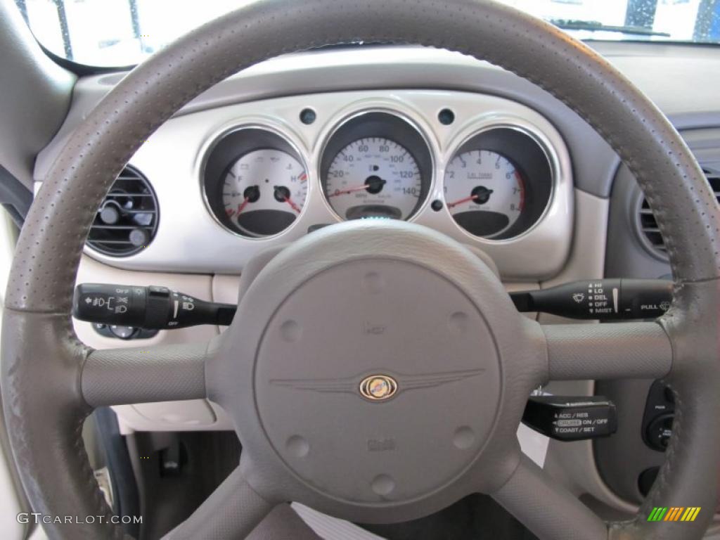 2005 PT Cruiser GT Convertible - Cool Vanilla White / Taupe/Pearl Beige photo #15