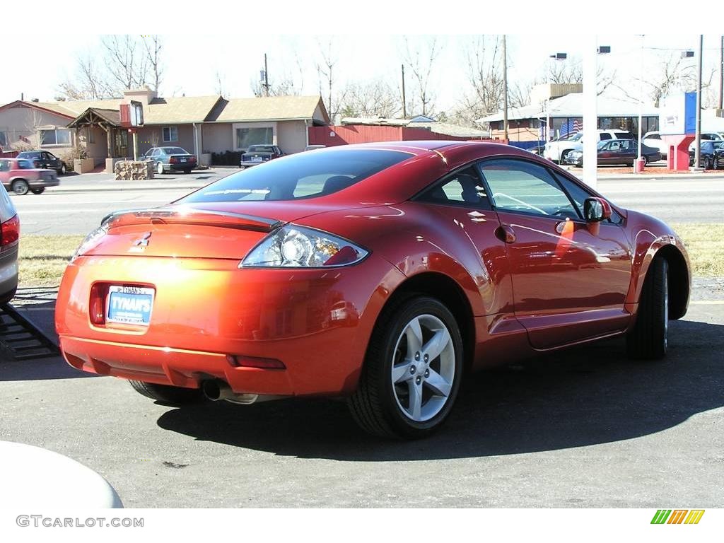 2008 Eclipse GS Coupe - Sunset Orange Pearlescent / Dark Charcoal photo #4