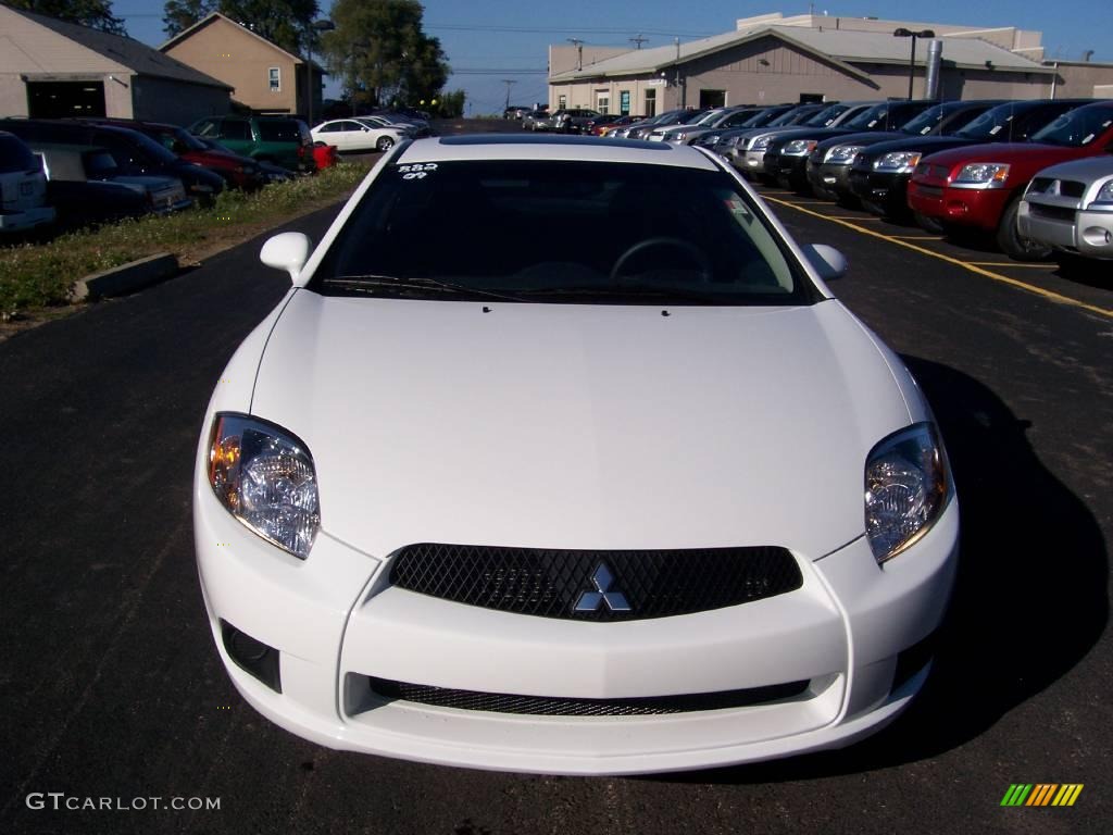 2009 Eclipse GS Coupe - Northstar White Satin / Dark Charcoal photo #7