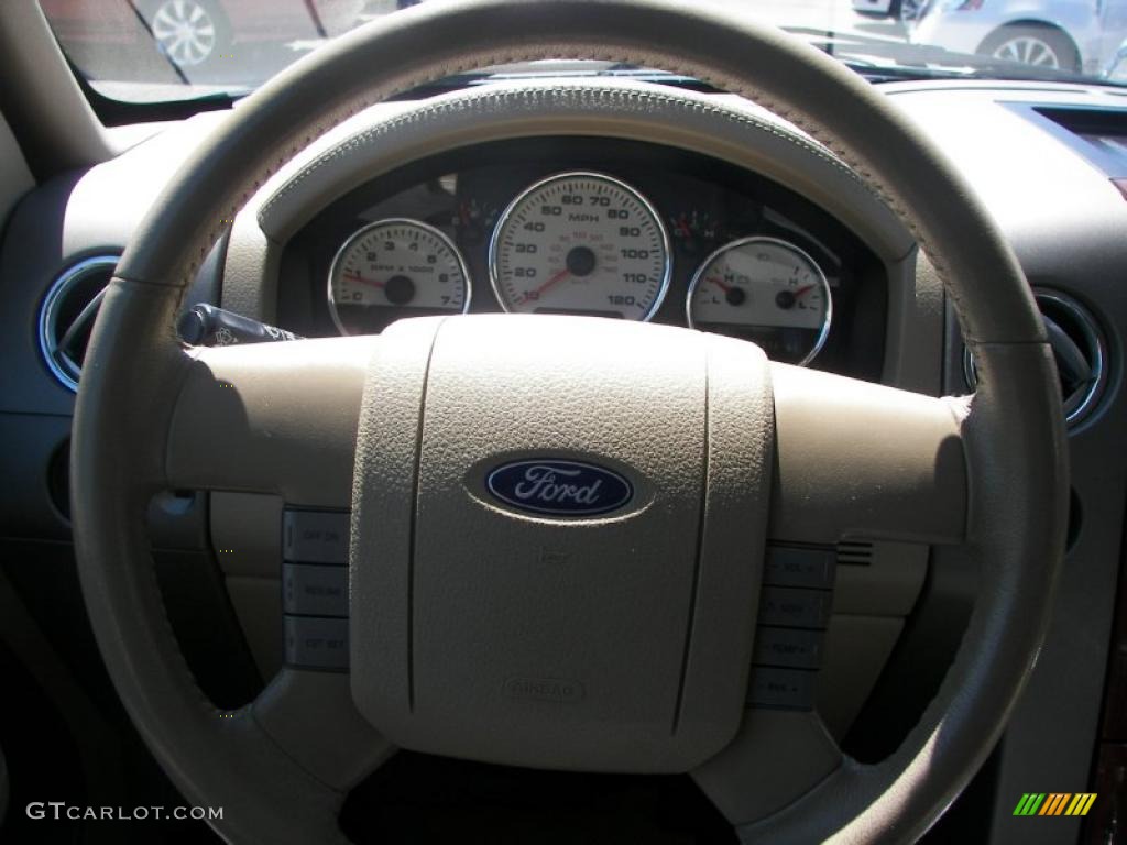 2006 F150 Lariat SuperCab 4x4 - Aspen Green Metallic / Tan photo #15