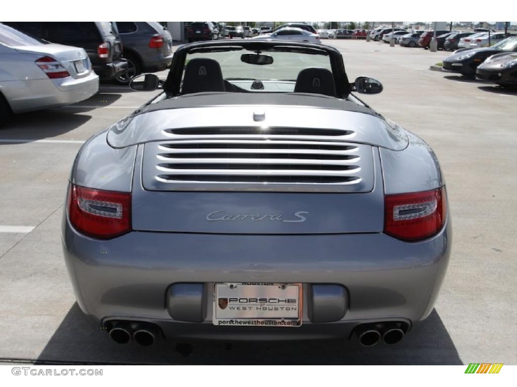 2010 911 Carrera S Cabriolet - Arctic Silver Metallic / Black photo #5