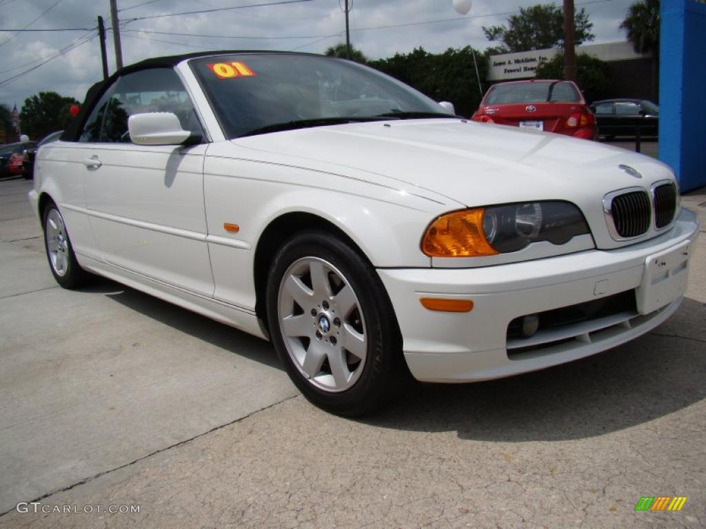 2001 3 Series 325i Convertible - Alpine White / Tanin Red photo #3