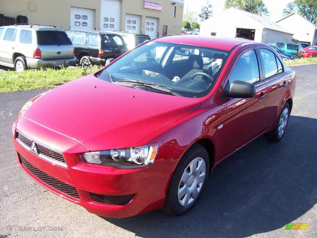 Rally Red Pearl Mitsubishi Lancer