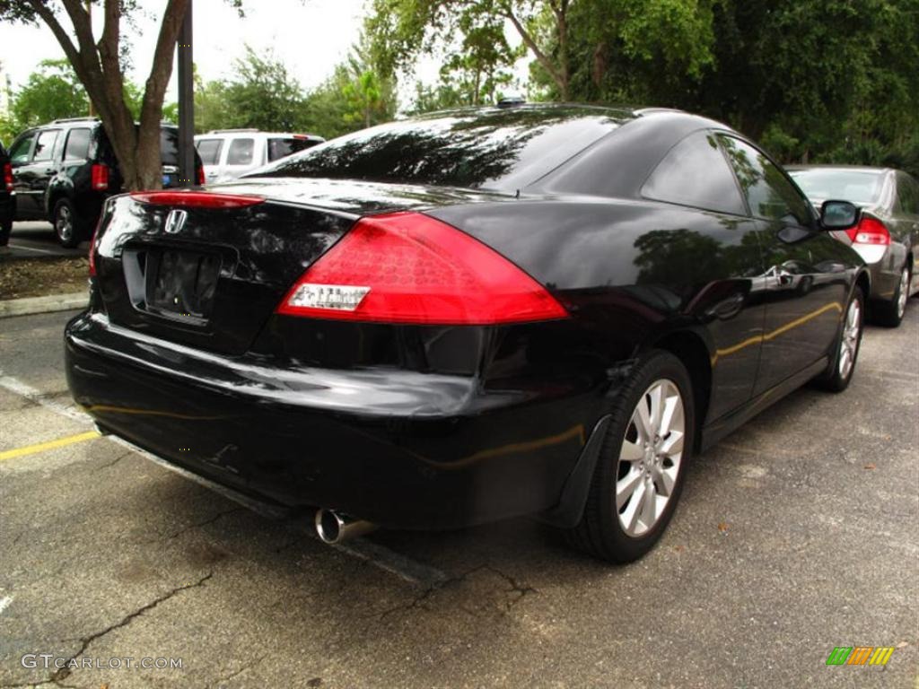 2006 Accord EX V6 Coupe - Nighthawk Black Pearl / Black photo #2