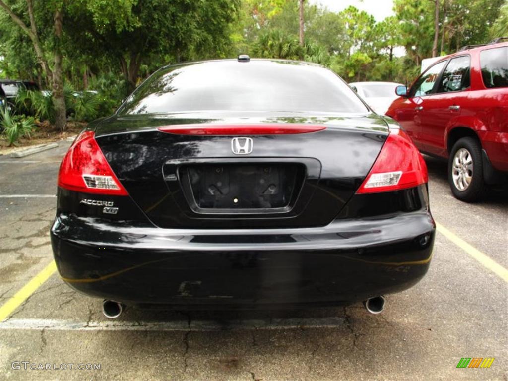 2006 Accord EX V6 Coupe - Nighthawk Black Pearl / Black photo #3