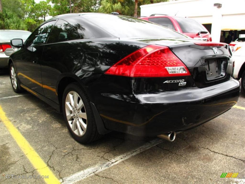 2006 Accord EX V6 Coupe - Nighthawk Black Pearl / Black photo #4
